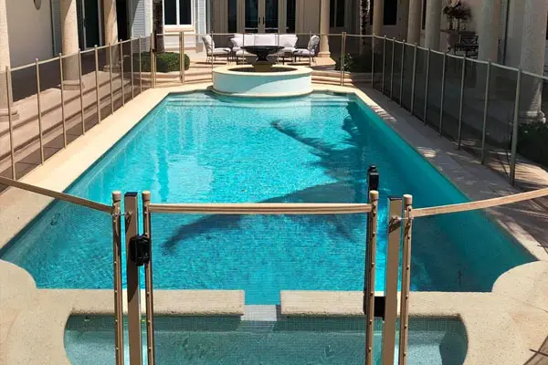 Pool fencing installation