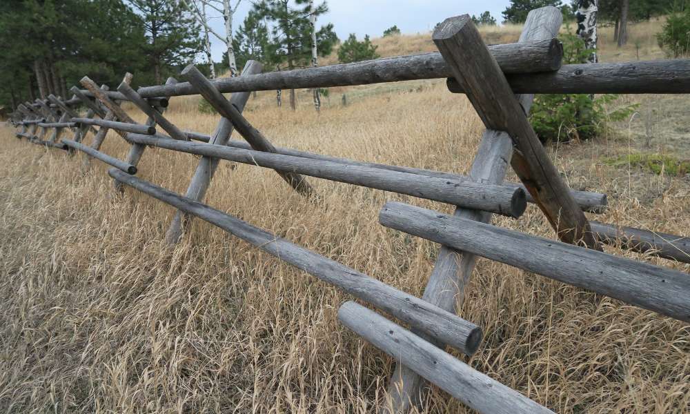 Rustic Log Fence Ideas